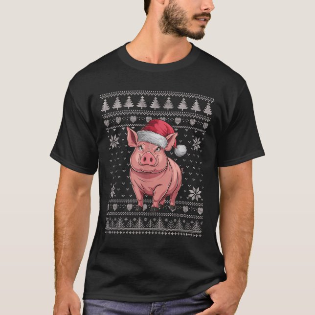 Funny G Ugly Christmas Sweater Santa Xmas Pjs  (Front)