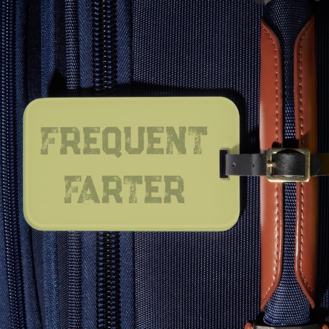 Funny Gag Gift Luggage Tag (Front Insitu 4)