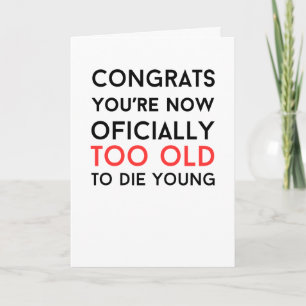 Funny gag gift sarcastic rude Folded Greeting Card