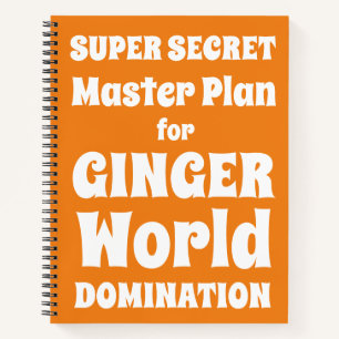 Funny Gag Notebook For Gingers Redheads