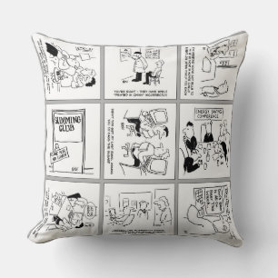 Funny Gags Collection Design Throw Pillow