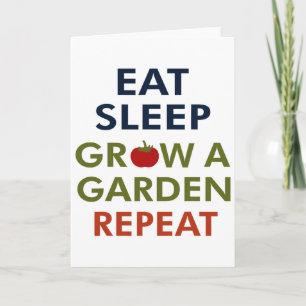 Funny Game Eat Sleep Grow A Garden Repeat Gamer De Card