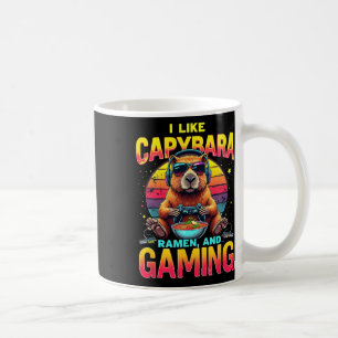 Funny Game Lovers I Like Capyra Ramen And Gaming C Coffee Mug