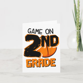 Funny Game On 2nd Grade Sketll First Day Of School Card