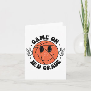 Funny Game On 3rd Grade Sketll First Day Of School Card