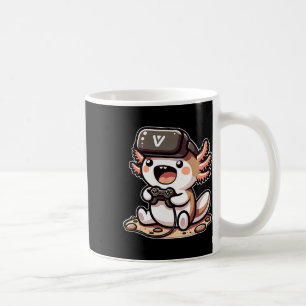 Funny Gamer Axolotl With Vr Headset  Coffee Mug