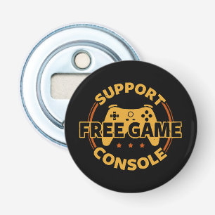 Funny Gamer Console Protest Gaming Bottle Opener