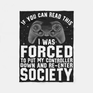 Funny Gamer For Men Women Video Gamer Gaming Game Fleece Blanket