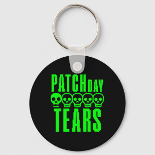 Funny Gamer Gaming Sarcasm Game Nerd Patch Day Tea Keychain