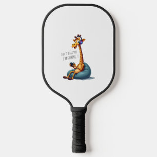 Funny Gamer Giraffe Gaming For Boys Men Video Game Pickleball Paddle