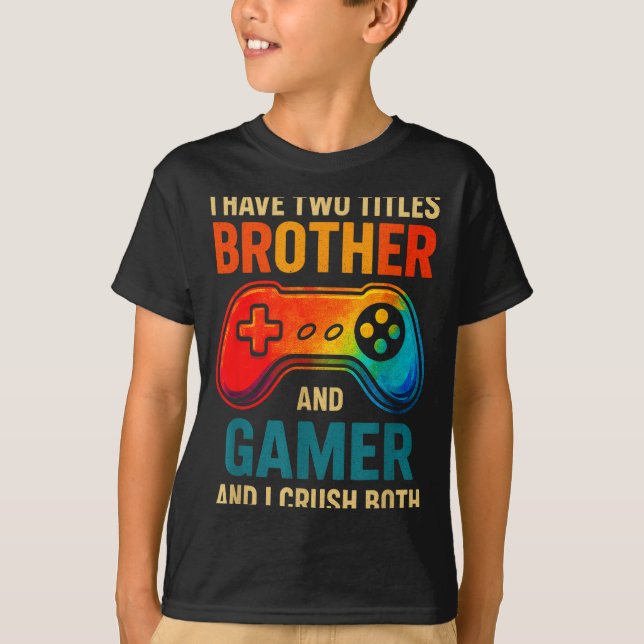 Funny Gamer Graphic Tee For Boys Teens Kids Video  (Front)