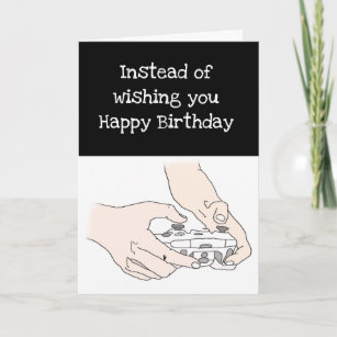 Funny Gamer Level 30 or Custom Age Birthday Card