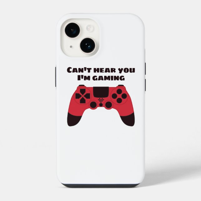 Funny Gamer Meme - Videogames Nerd Typographic iPhone Case (Back)