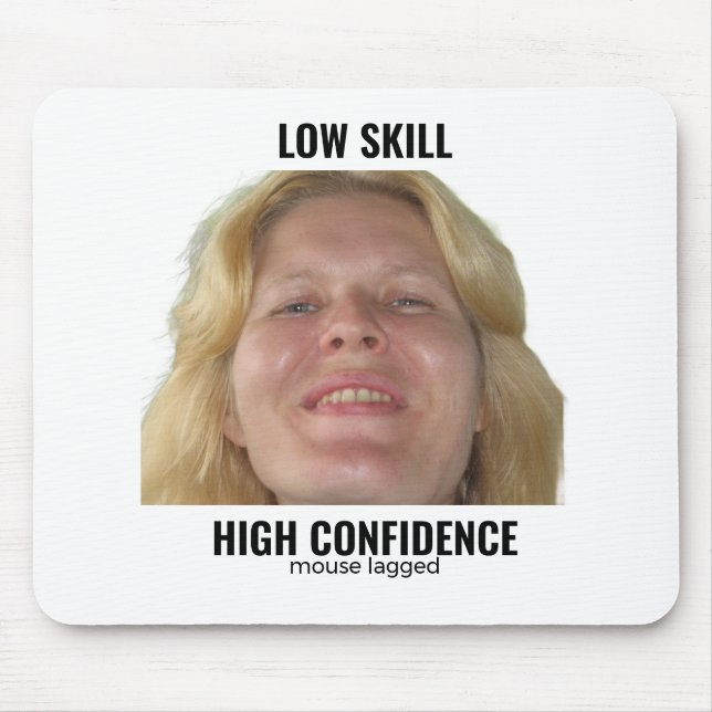 Funny Gamer Mouse Lagged Meme Mouse Pad (Front)