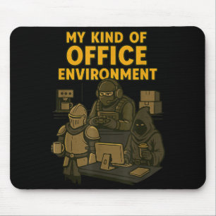 Funny Gamer Office Work Sarcasm Gamer Nerd Office Mouse Pad