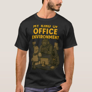 Funny Gamer Office Work Sarcasm Gamer Nerd Office T-Shirt