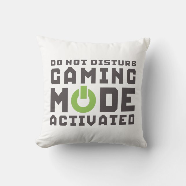 Funny Gamer Pillow for Video Games Geek Gaming Pro (Front)