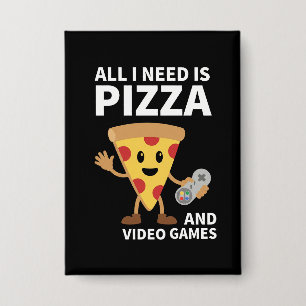 Funny Gamer Pizza Gaming Video Game Enthusiast Boy