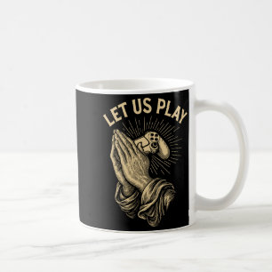 Funny Gamer Prayer Pun Video Game Controller Retro Coffee Mug