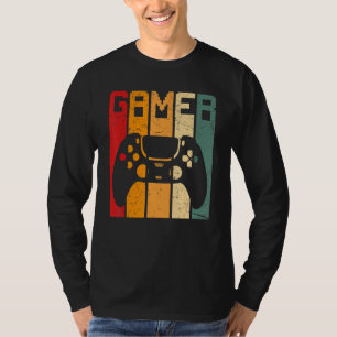 Funny Gamer Retro Video Games Vintage Gaming Boys T-Shirt