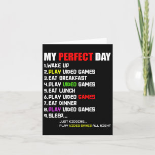 Funny Gamer Video Game Player For Boys Girls Men G Card