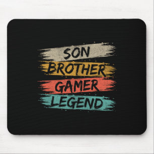 Funny Gamer Vintage Video Games For Boys Brother S Mouse Pad