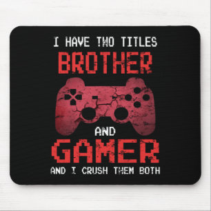Funny Gamer Vintage Video Games For Boys Brother S Mouse Pad