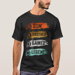 Funny Gamer Vintage Video Games For Boys Brother S T-Shirt