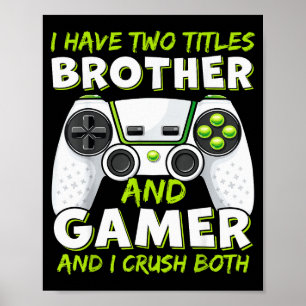 Funny Gaming Boys Girls Men Gamer Video Game  Poster
