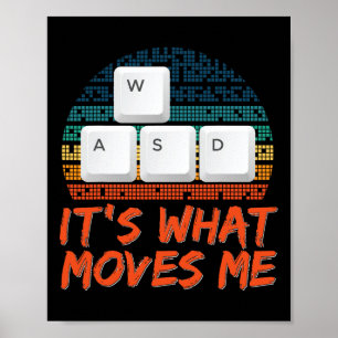 Funny Gaming Boys Girls Men Pc Gamer Video Game  Poster