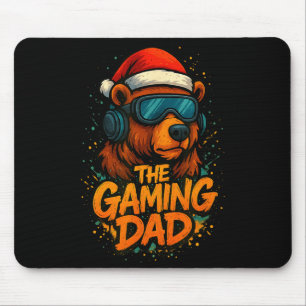 Funny Gaming Dad Christmas Outfit Gamer Gift Mouse Pad