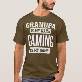 Funny Gaming Gift for Grandpa Fathers Day T-Shirt