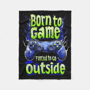 Funny Gaming Graphic Tee For Kids Boys Teens Video Fleece Blanket