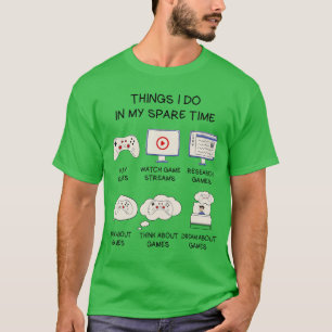 Funny Gaming Shirt For Teen Boys Men In My Spare T