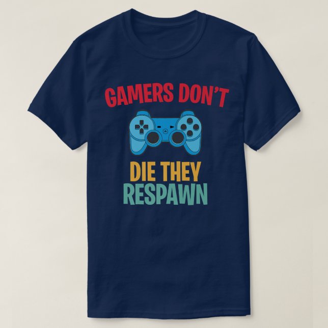 Funny Gaming Tee Video Games Men Boys Kids  (Design Front)