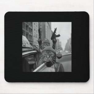 Funny Gangster Cat Thug Meme Street Lover Cats  Mouse Pad