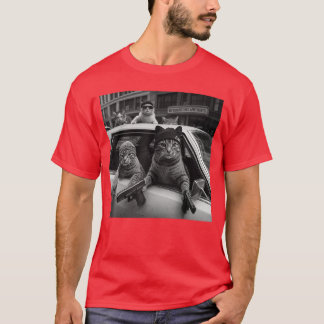 Funny Gangster Cats Men Women Lover Cat Street ee  T-Shirt