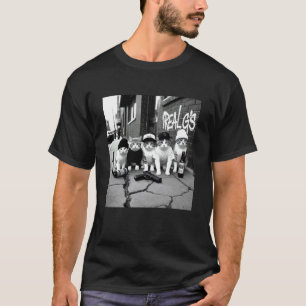 Funny Gangster Cats Men Women Lover Cat Street Gra T-Shirt