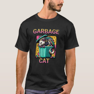 Funny Garbage Cat Possum Design T-Shirt