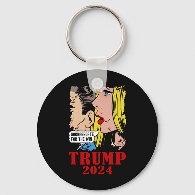 Funny Garbage Trump Garbagegate For The Win Trump  Keychain (Front)