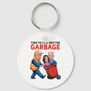 Funny Garbyge For Trump 2024 - Time To Take Out Th Keychain