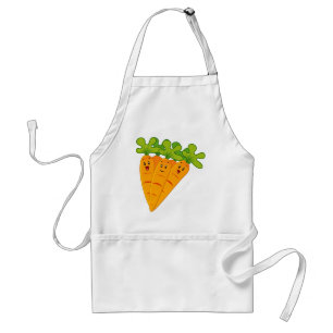 Funny garden carrots standard apron