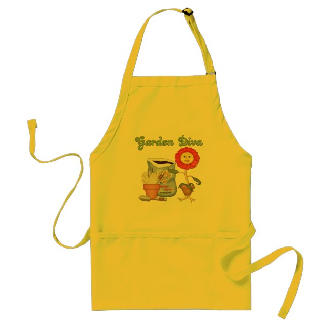 Funny Garden Diva Standard Apron (Front)