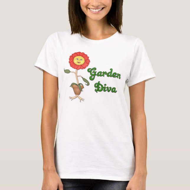 Funny Garden Diva T-Shirt (Front)