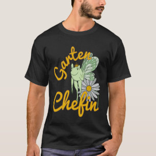 Funny Garden Saying Garden Chef Frog Elf with Flow T-Shirt
