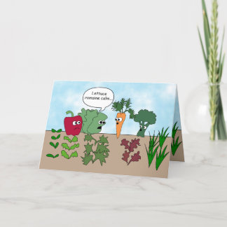 Funny Garden Vegetables Pun Surgery Get Well Card