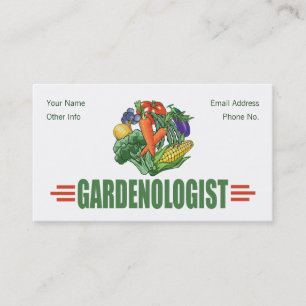Funny Gardener Business Card