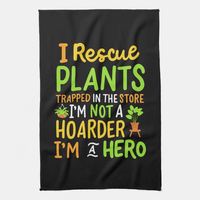 Funny Gardening Gardener Kitchen Towel (Vertical)