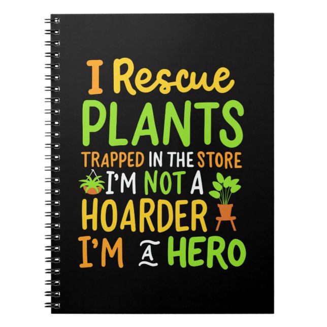 Funny Gardening Gardener Notebook (Front)
