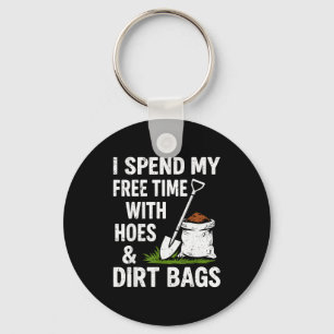 Funny Gardening I Spend My Free Time With Cute Ss  Keychain